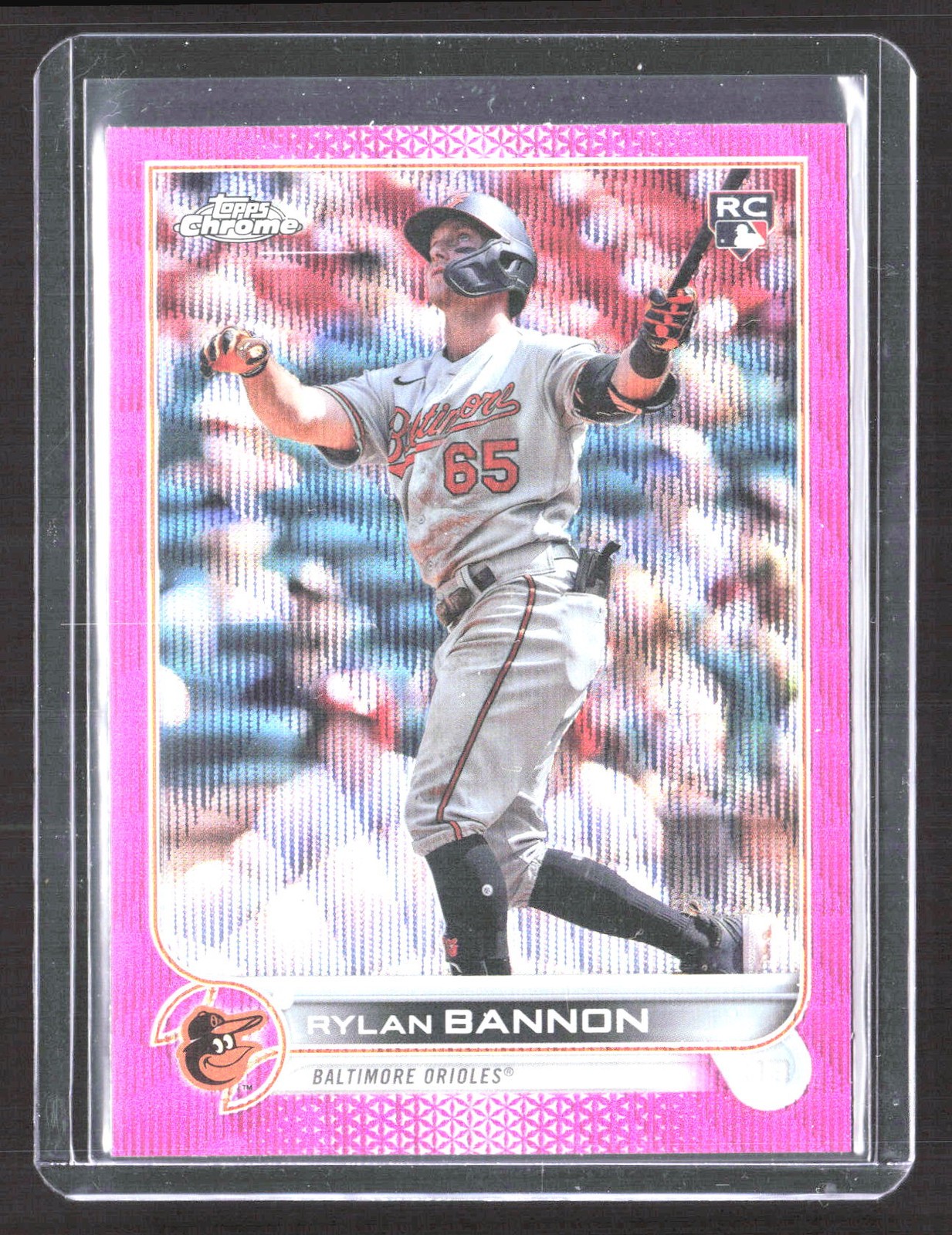 2022 Topps Chrome Update #USC148 Rylan Bannon Pink Wave Refractor
