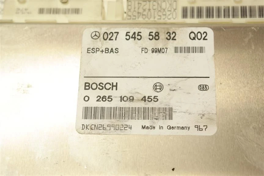 MÓDULO DE CONTROLE DE CHASSI 0275455832 1999-2002 MERCEDES-BENZ SL500 - Imagem 3 de 4