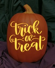 Trick Or Treat Orange Carved Foam Permanent Pumpkin Spice Jack O Lantern Decor