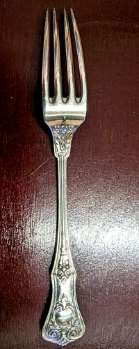 🍴 Tafelgabel-Set 800er Silber - 11-teilig - Jugendstildekor (ca. 1900) - Picture 3 of 9