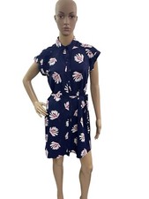 Express Women’s Size Small Short  Cap Sleeve Button Down Belted Dress
