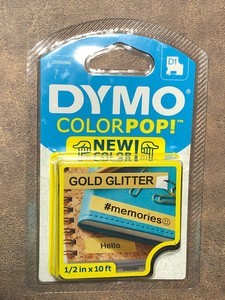 dymo glitter tape