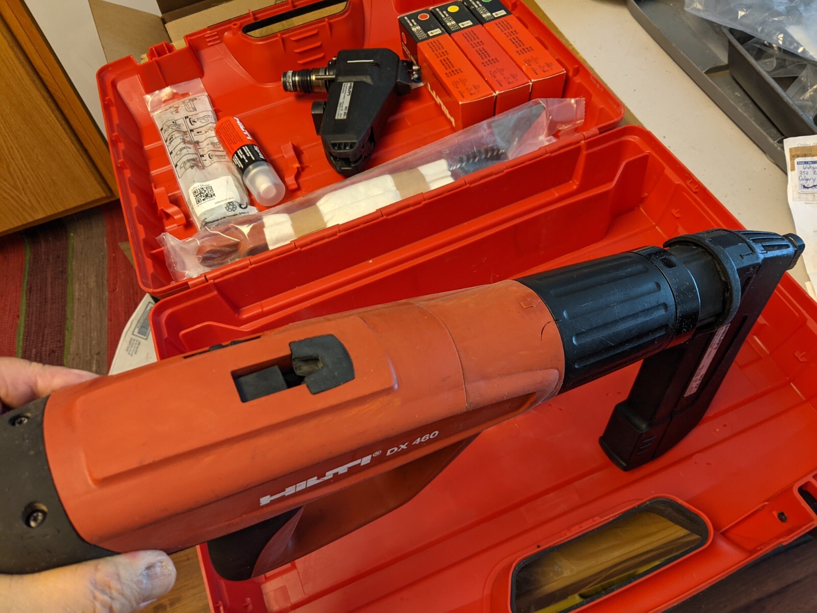 Hilti DX460 MX72 Full Automatic PowderActuated Fastening Nail Gun Kit