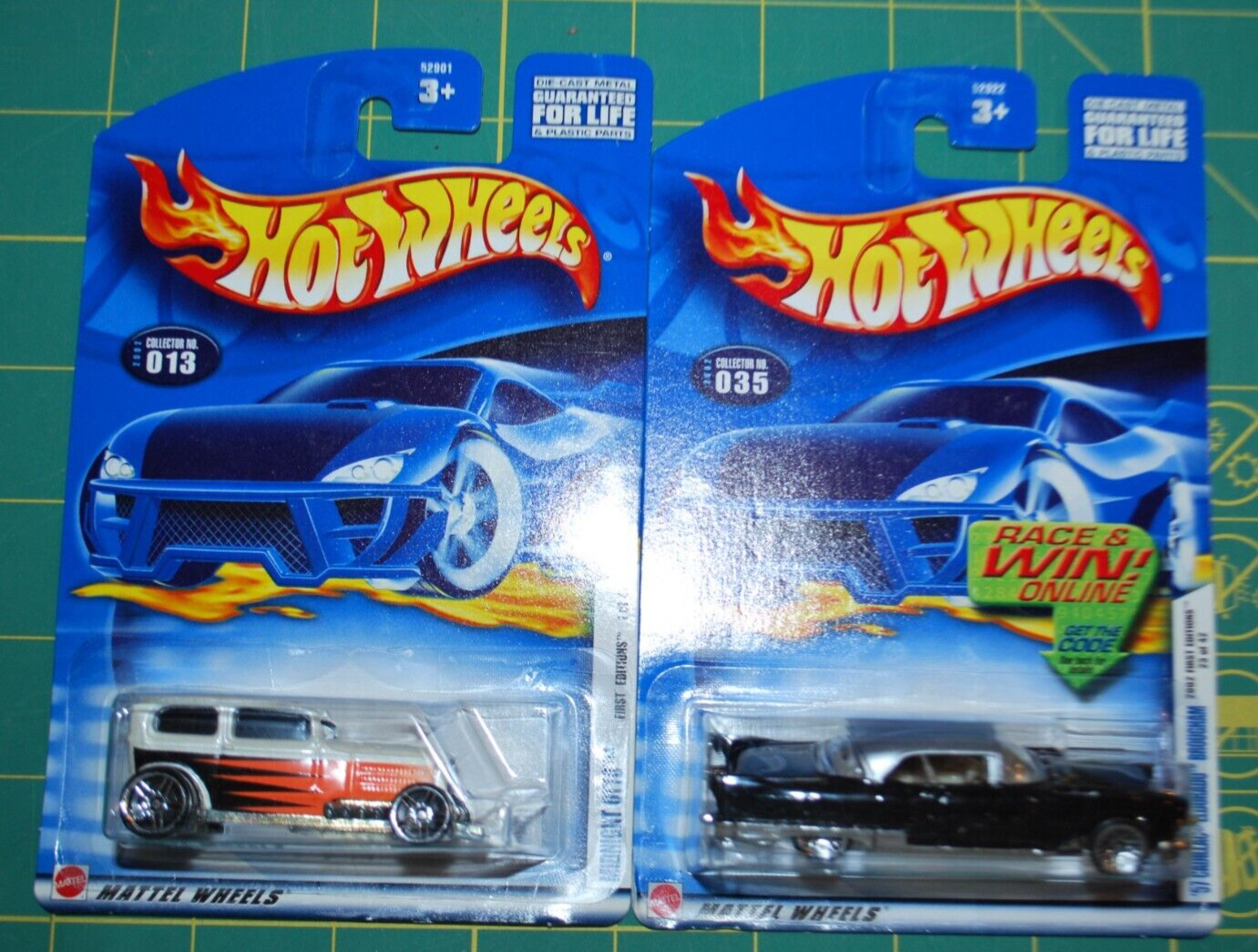 Lot of 2- 2002 Hot Wheels 1st '57 Cadillac Eldorado Brougham