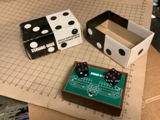 Original: STROBE-DICE lewis galoob - crap table design - in box; works,