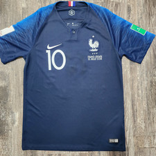 2018 Nike France Home Soccer Jersey Kylian Mbappe Men M PSG World Cup Final