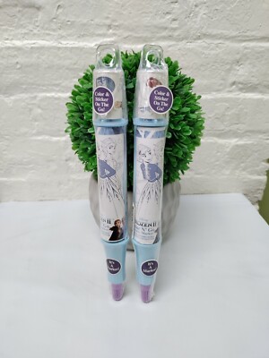 2 FROZEN II ! Color N Go Actively Marker, Color & Sticker On The Go! NEW! Toy
