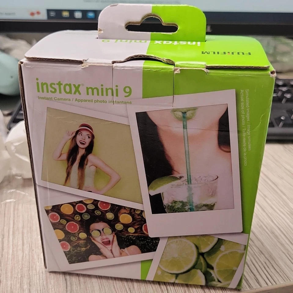 Fuji Instax Mini 9 Fujifilm analoge Sofortbildkamera limettengrün - Bild 2 von 2