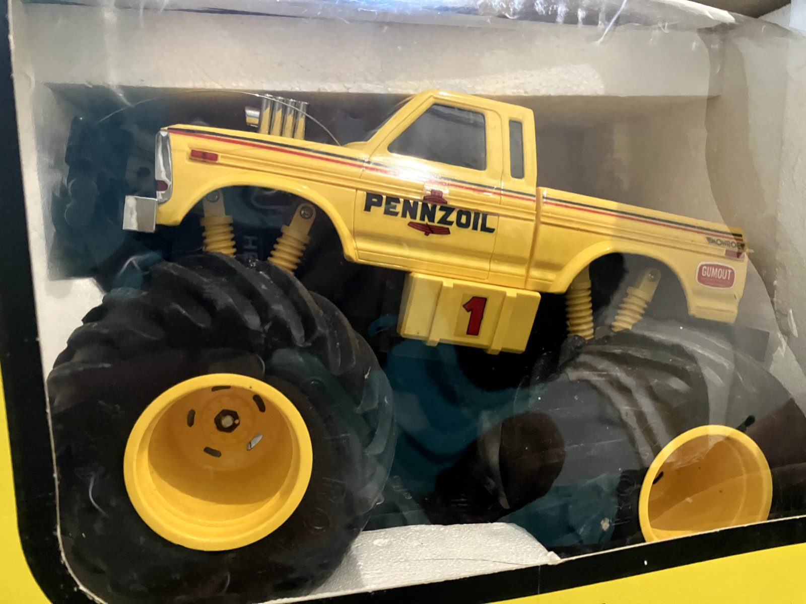 vintage rc monster truck pennzoil 4x4 1980's JRL in original package