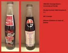 Coca-Cola 10 Oz Bottle - 1984 SEC Champs Gators (Make Offer)