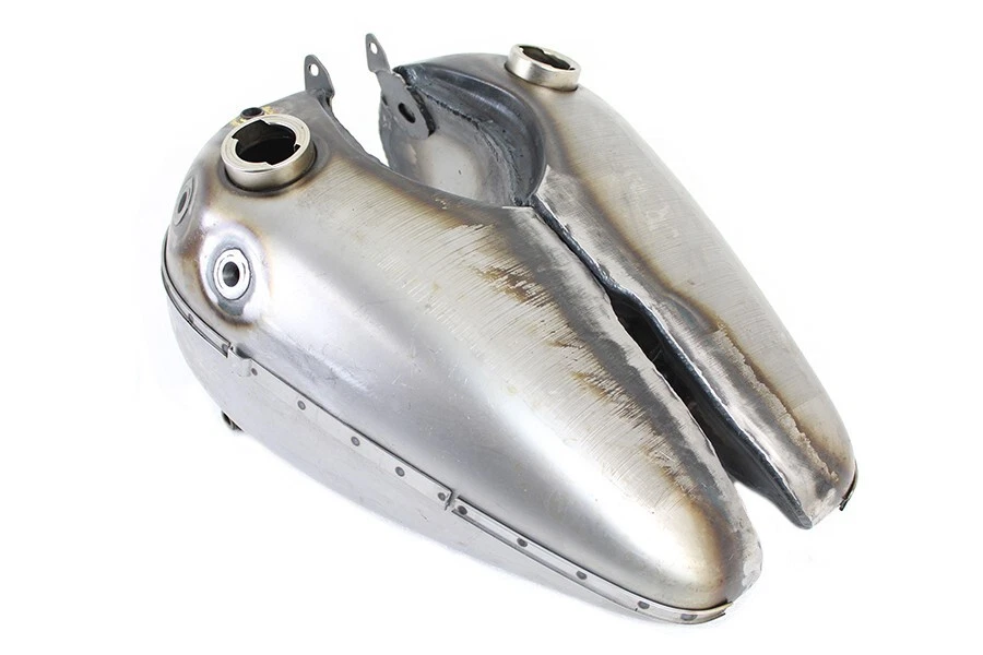 Harley Davidson FL 1941-1946 Knucklehead Bobbed juego de tanque de gasolina de 3,5 galones Foto 2 de 4