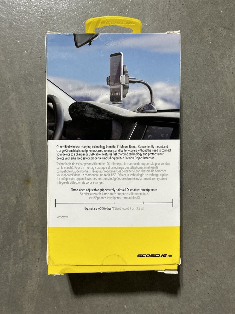 Scosche MagicMount Qi Magnetic Cellphone Charging Mount WDQ2M