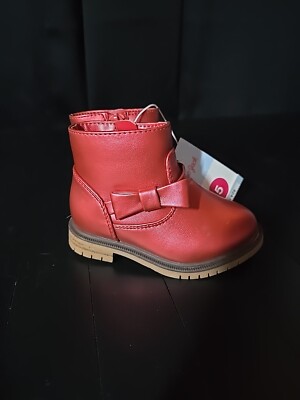 Cat Jack Red Boots Baby Toddler Girls Size Harmony Booties