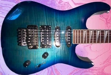 ⚠️ Jackson Dinky DK-2 in Sky Blue o/ Massive Flames! SSH Seymour Duncan’s! ⚠️