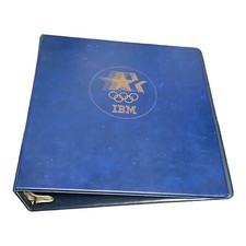 IBM 3" Binder 1980 Olympics Vintage