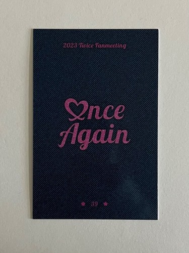 TWICE 8th Anniversary Fan Meeting ONCE AGAIN MD Trading Card Photocard + Benefit - Picture 34 of 160