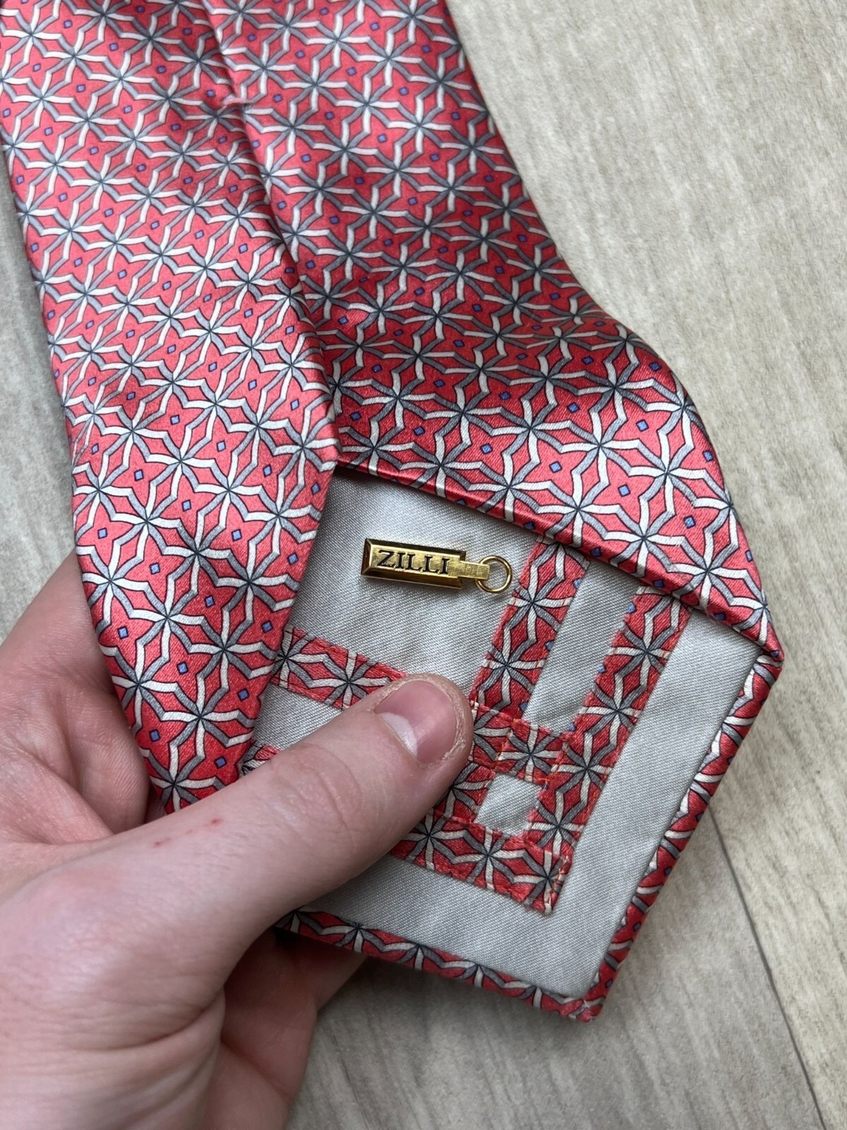 Zilli Pattern Men’s Zilli Geometric Pattern Silk Tie (Y0145) | eBay