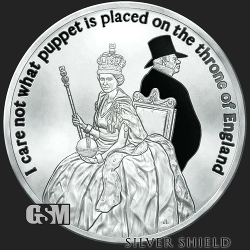 2022 Silver Shield PUPPET THRONE - 5oz - .999 Silver Proof -SSG
