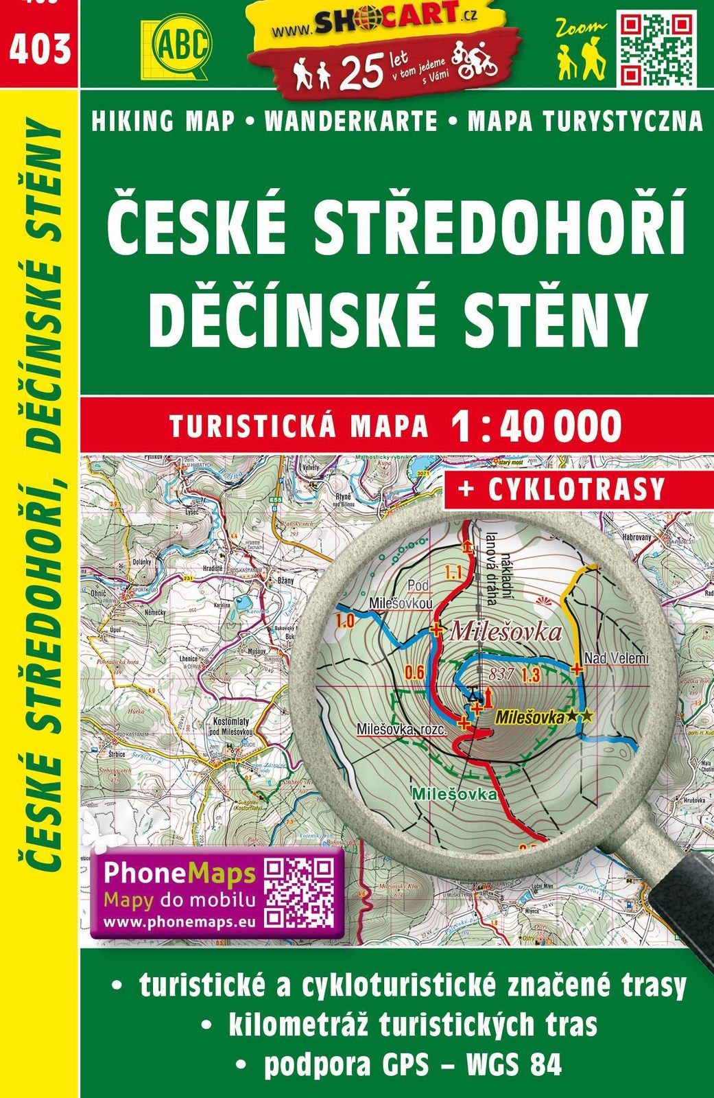 Thumbnail - Wanderkarte Tschechien Ceske Stredohori, Decisnke Steny 1 : 40 000 |