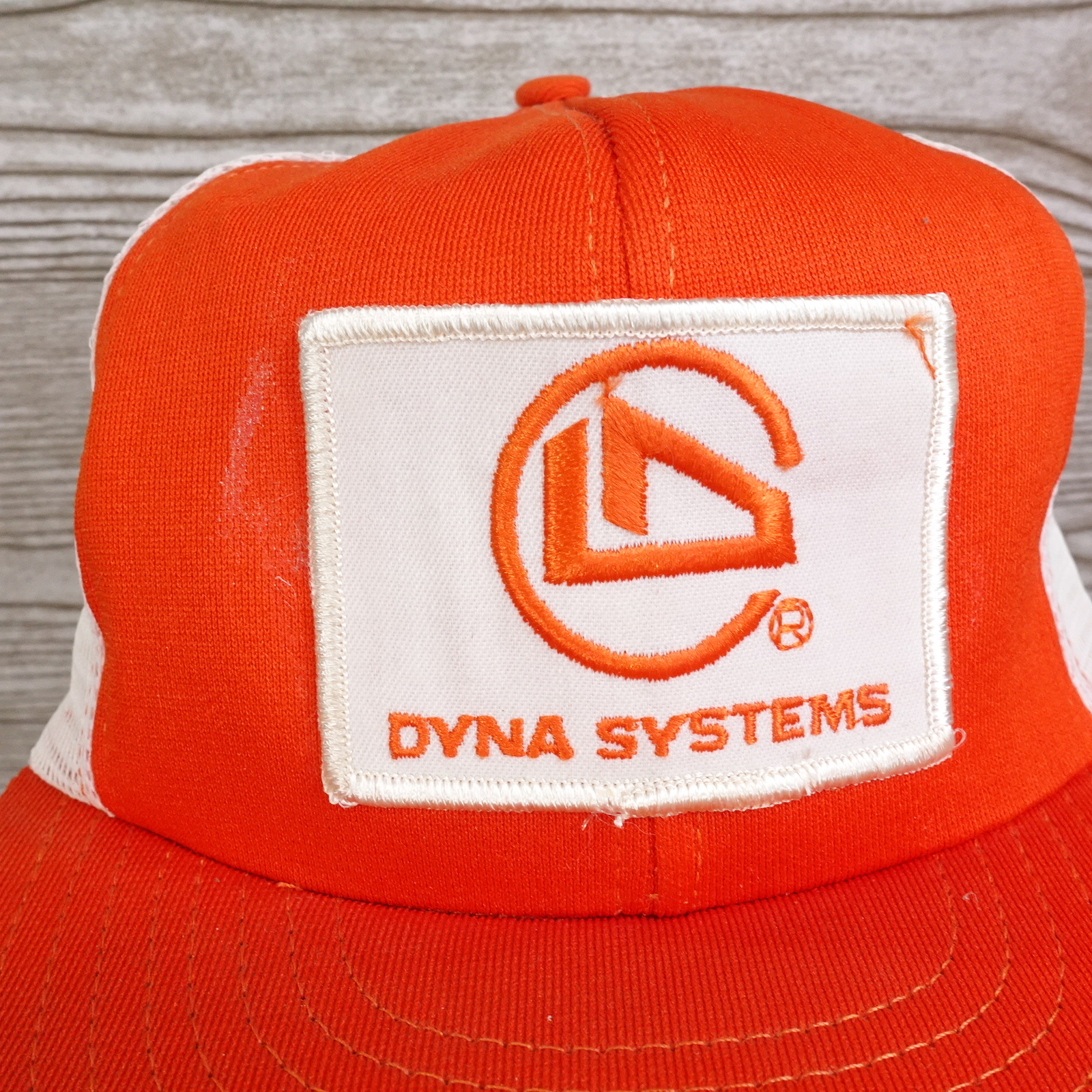VINTAGE DYNA SYSTEMS PATCH ORANGE SNAPBACK TRUCKE… - image 2