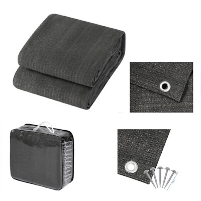 EUGAD Vorzelt teppich campingteppich Bodenplane Zeltteppich HDPE 280g/m² Anthraz