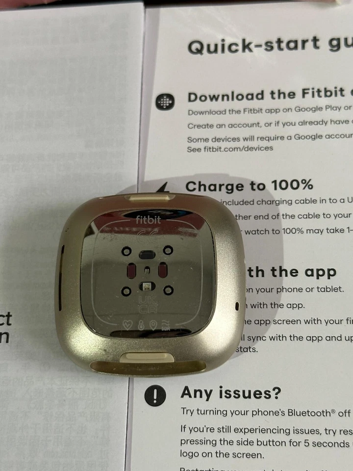 DEFEKT: fitbit versa 4 Fitness smartwatch WIE ABGEBILDET ✅ - Bild 2 von 2