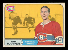 1968-69 OPC O PEE CHEE NHL HOCKEY #57 TERRY HARPER NM MONTREAL CANADIENS Card