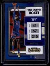 2021-22 Panini Contenders First Round Ticket Saddiq Bey /149 #98