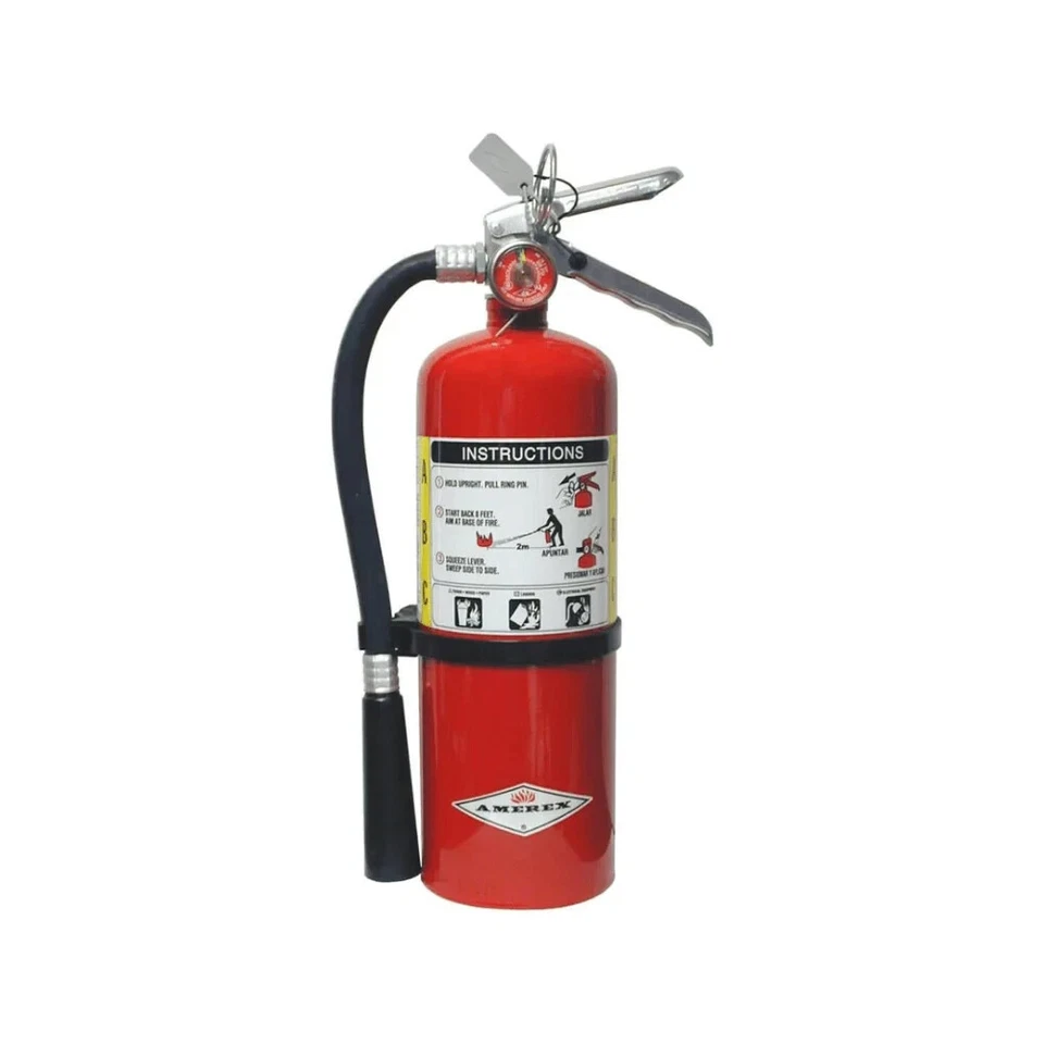 Amerex B500 ABC Dry Chemical Fire Extinguisher 2A-10 BC Rated, 5 lb (15312)