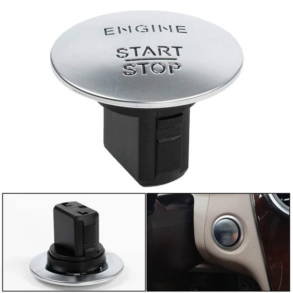 Keyless Push to Start Button Go Engine Start Stop 2215450714 For MercedesBenz🇺 - Image 4 of 4