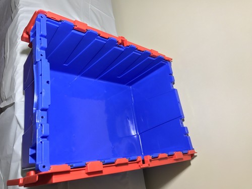 MCD High Density Polyethylene Attached Lid Container,Tote,Gray, FP171 GRAY, Gray - Picture 2 of 5
