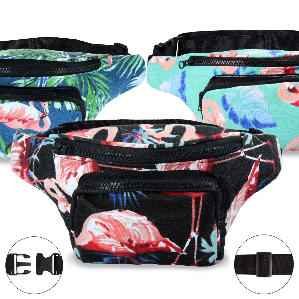 Flamingo top bum bag