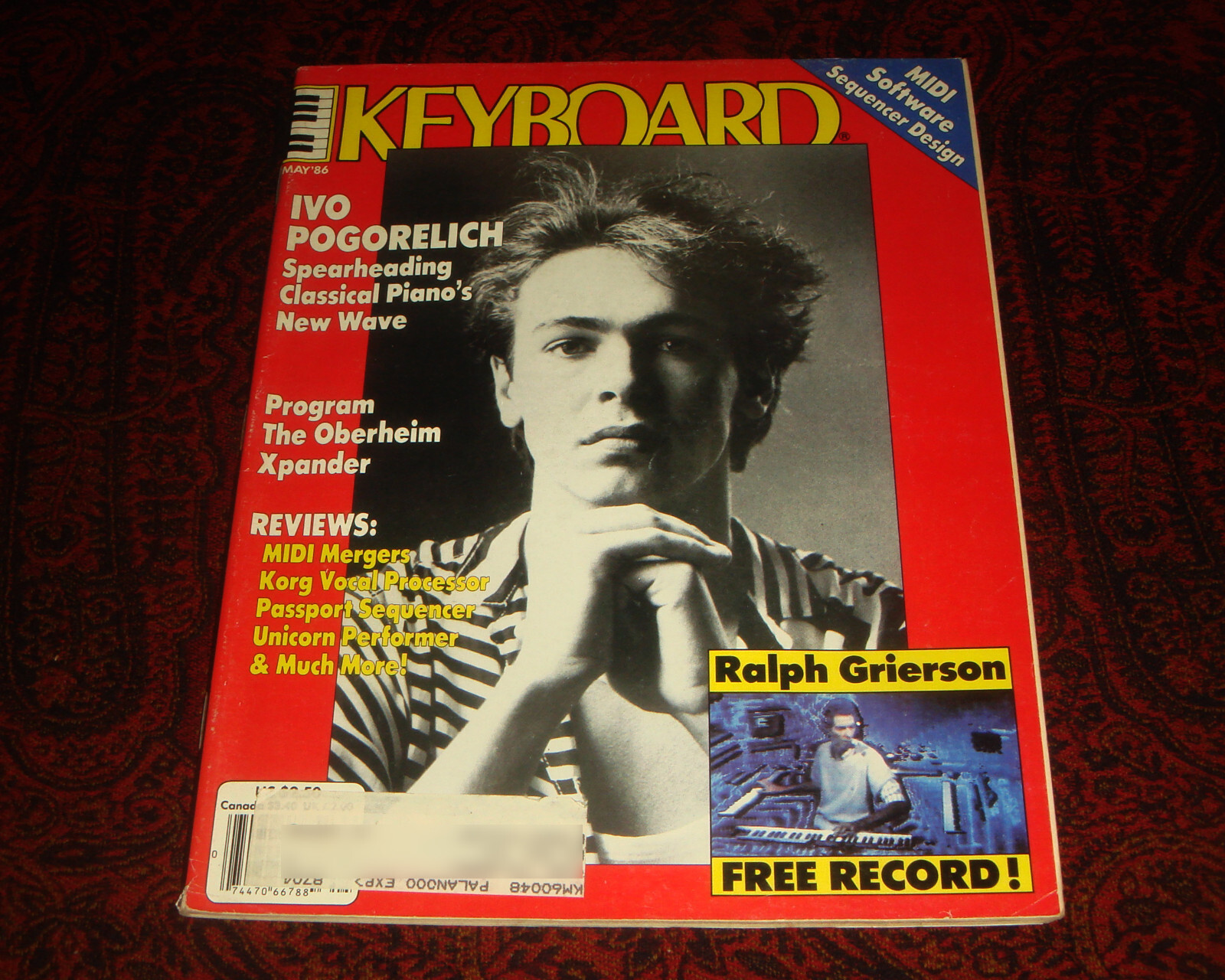 Keyboard Magazine May 1986 - Ivo Pogorelich, Ralph Grierson & Oberheim Xpander-image