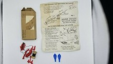 1950's MOON ROCKET WITH LAUNCHER PREMIUM INCOMPLETE MOON TARGET MAP SPACEMEN