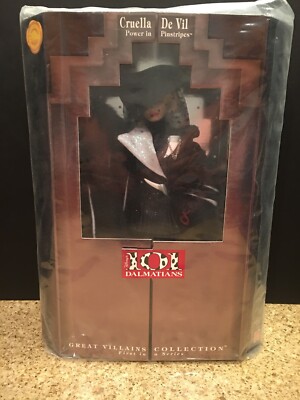 NEW 101 Dalmatians Cruella De Vil (Glenn Close) Power in Pinstripes Doll Mattel