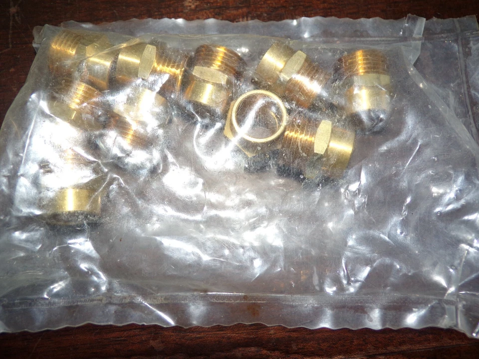 10 Manchons en laiton RIQUIER ADRIEN ( 17 x 18 x 20 mm ) - Photo 2/4