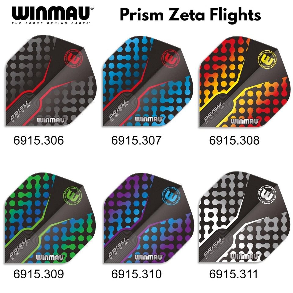 Winmau Prism Zeta Dart Flights - verschiedene Designs 1