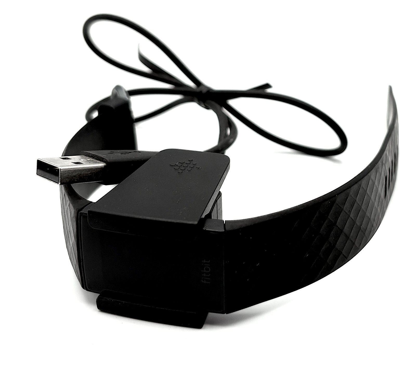 Fitbit Charge 4 FB417 GPS Heart Rate Monitor Black Large Band Charger Tested-image