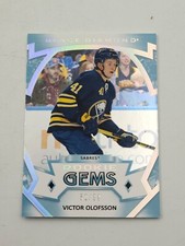 2019-20 Victor Olofsson RC Rookie Upper Deck Black Diamond Gems RG-VO Sabres /99