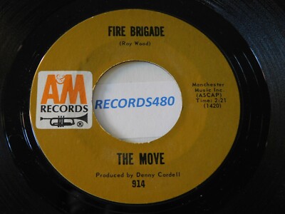 45 The Move ''Fire Brigade/ Walk Upon The Water'' A&M 914 Psych