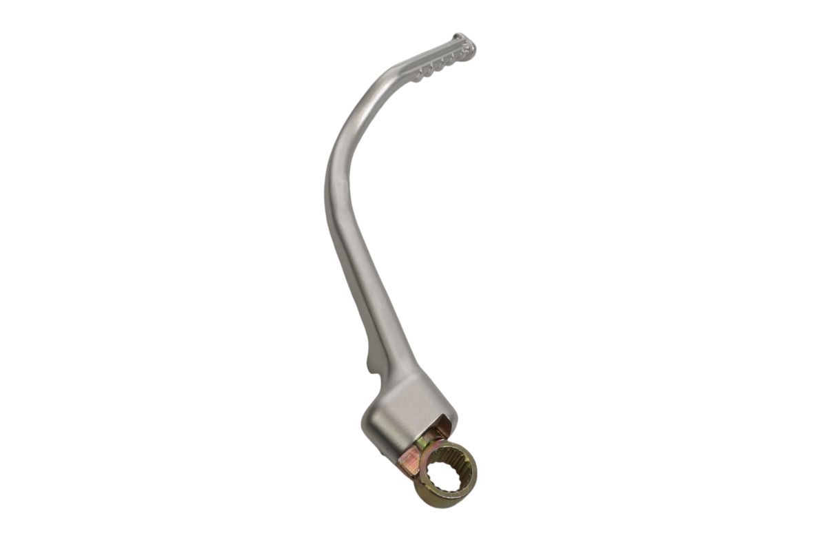 Béquille kick de démarrage argent Honda CRF 450R 2009 2010 2011 2012 2013 2014 2015 2016
