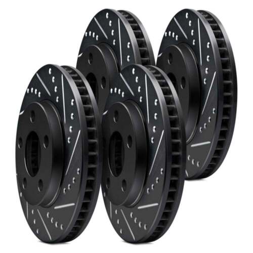 For Honda Pilot 23-25 DFC Premium Drilled & Slotted Front & Rear Brake Rotor Set