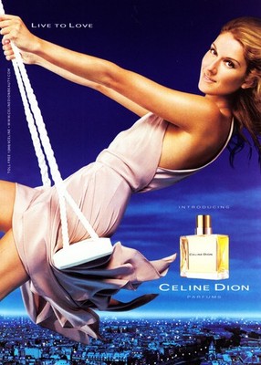 CELINE DION magazine AD #02 RARE 2003 WITH SAMPLE STRIP