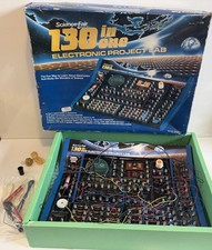 1990 Vintage Science Fair Electronic Project Lab 130 In One + Manual COMPLETE