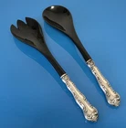 Gorham Sterling Handle Fork & Spoon Salad Set Strasbourg (READ)
