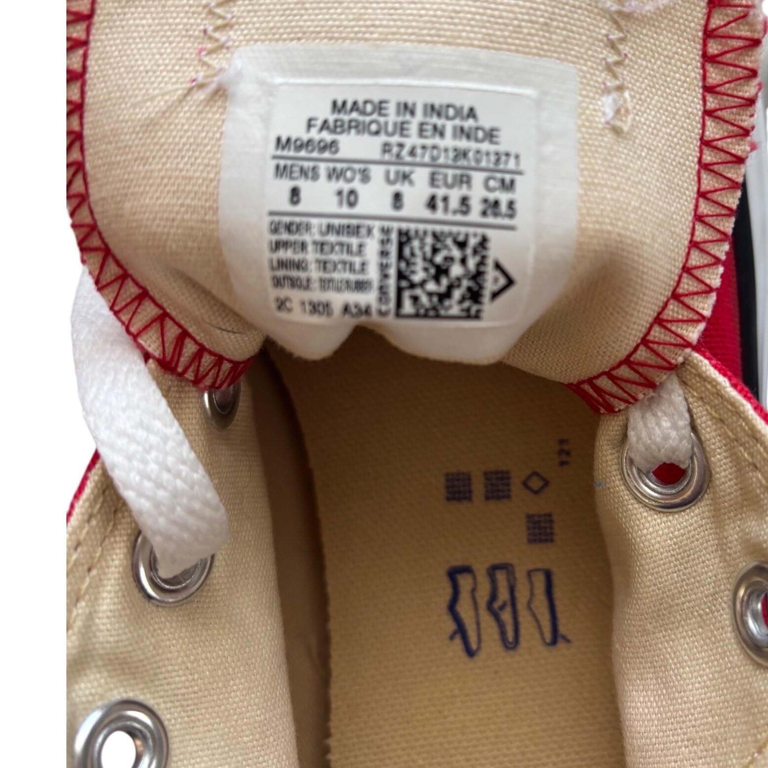 Converse Chuck Taylor All Star Low Top Men 8 Women 10 Red New Without Box thumbnail 8