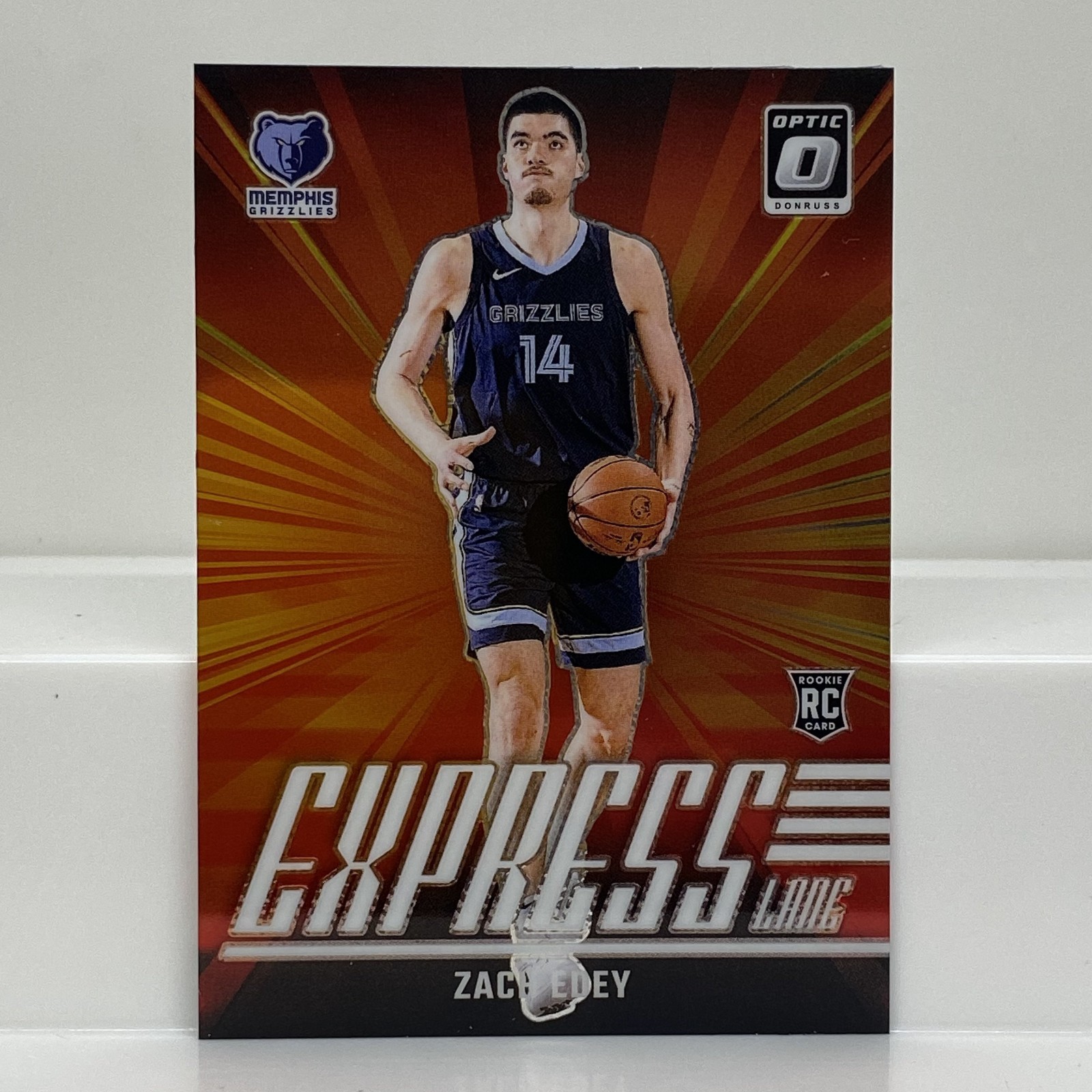 2024-2025 Panini Donruss Optic ZACH EDEY Express Lane Insert RC #10 - Grizzlies