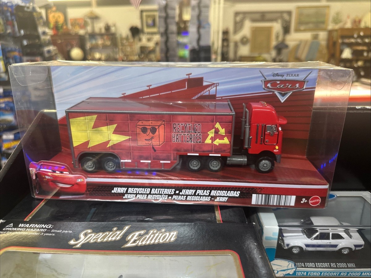 Disney Pixar Cars #5 Jerry Recycled Batteries Hauler MISB for sale
