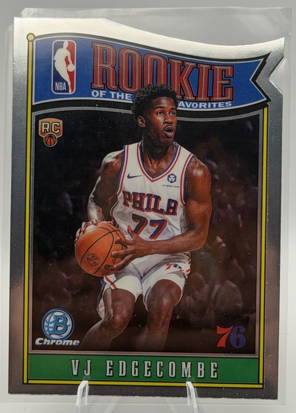 Topps Bowman Chrome 2025 VJ Edgecombe Rookie of Year Favorites RY-3 RC 76ers