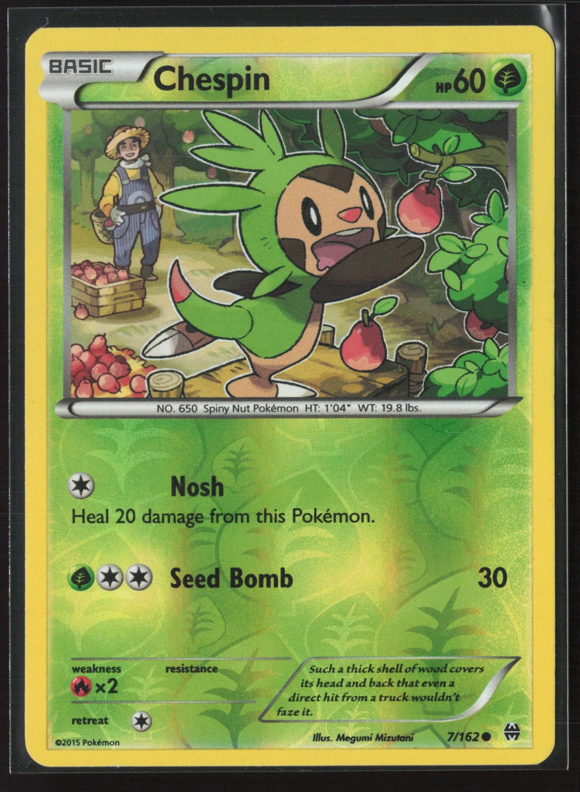 Chespin 7/162 Common BREAKthrough Pokemon Reverse Holo